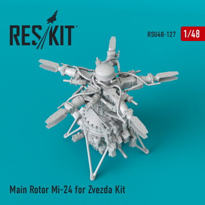 [사전 예약] RSU48-0127 1/48 Main Rotor Mi-24 for Zvezda kit (1/48)