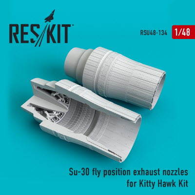 RSU48-0134 1/48 Su-30 fly positionexhaust nozzles for KittyHawk kit (1/48)
