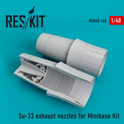 RSU48-0148 1/48 Su-33 exhaust nozzles for Minibase kit (1/48)