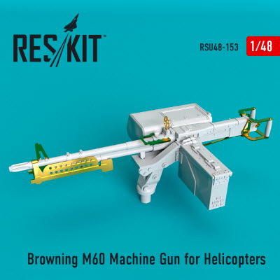 [사전 예약] RSU48-0153 1/48 M60 Machine guns for Helicopters (2 pcs) (1/48)