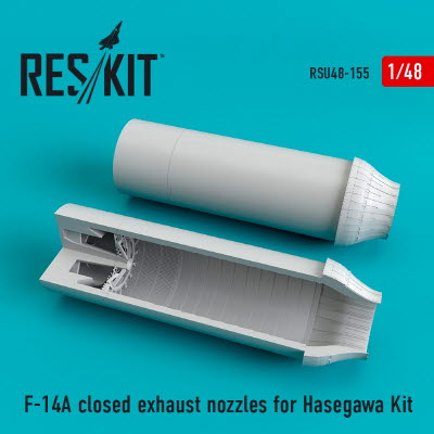 RSU48-0155 1/48 F-14A \"Tomcat\" closed exhaust nozzles for Hasegawa kit (1/48)