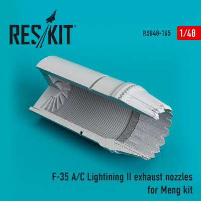 [사전 예약] RSU48-0165 1/48 F-35 (A,С) \"Lightning II\" exhaust nozzle for Meng kit (1/48)