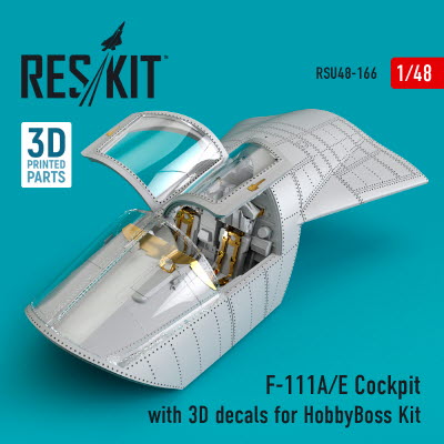 RSU48-0166 1/48 F-111A/E Cockpit with 3D decals for HobbyBoss kit (1/48)