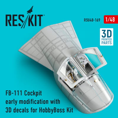RSU48-0169 1/48 FB-111 Cockpit early modification with 3D decals for HobbyBoss kit (1/48)