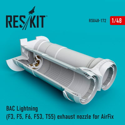 RSU48-0172 1/48 BAC Lightning (F3, F5, F6, F53, T55) exhaust nozzle for AirFix kit (1/48)