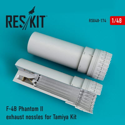 RSU48-0174 1/48 F-4 (B,C,D,N) Phantom II exhaust nozzle for Tamiya kit (1/48)