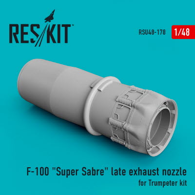 RSU48-0178 1/48 F-100 \"Super Sabre\" late exhaust nozzle for Trumpeter kit (1/48)