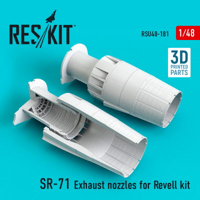 RSU48-0181 1/48 SR-71 \"Blackbird\" exhaust nozzles for Revell kit (1/48)