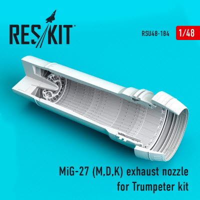 RSU48-0184 1/48 MiG-27 (M,D,K) exhaust nozzle for Trumpeter kit (1/48)