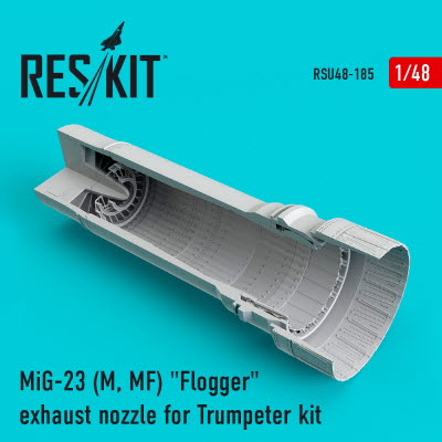 RSU48-0185 1/48 MiG-23 (M, MF) \"Flogger\" exhaust nozzle for Trumpeter kit (1/48)