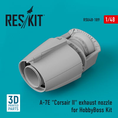 RSU48-0189 1/48 A-7E \"Corsair II\" exhaust nozzle for HobbyBoss Kit (3D printing) (1/48)