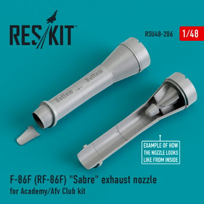 RSU48-0206 1/48 F-86F (RF-86F) "Sabre" exhaust nozzles for Academy/Afv Club kit (1/48)