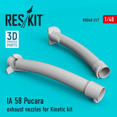 RSU48-0217 1/48 IA 58 Pucara exhaust nozzles for Kinetic kit (1/48)