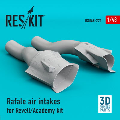 RSU48-0221 1/48 Rafale air intakes for Revell/Academy kit (3D Printing) (1/48)