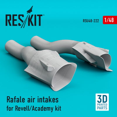 RSU48-0222 1/48 Rafale air intakes for HobbyBoss kit (3D Printing) (1/48)