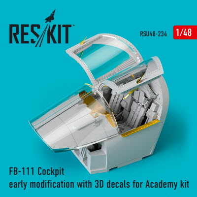 RSU48-0234 1/48 FB-111 Cockpit early modification with 3D decals for Academy kit (1/48)