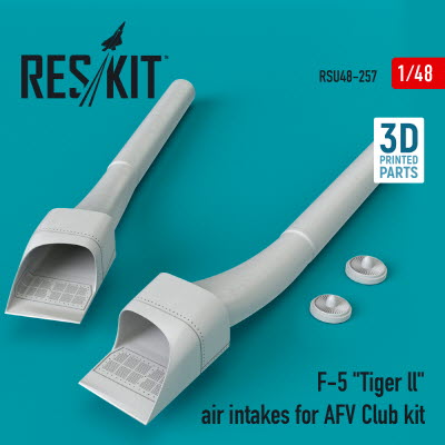 RSU48-0257 1/48 F-5 "Tiger ll" air intakes for AFV Club kit (3D Printing) (1/48)