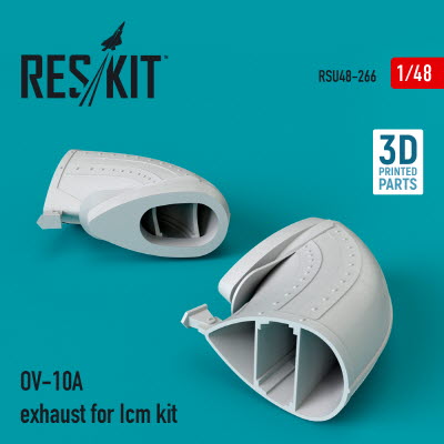 RSU48-0266 1/48 OV-10A exhaust for Icm kit (3D Printing) (1/48)