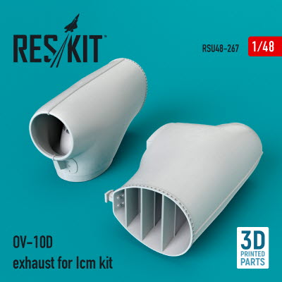RSU48-0267 1/48 OV-10D exhaust for Icm kit (3D Printing) (1/48)