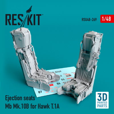 RSU48-0269 1/48 Ejection seats Mb Mk.10B for Hawk T.1A (3D Printing) (1/48)