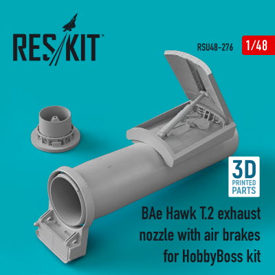 RSU48-0276 1/48 BAe Hawk T.2 exhaust nozzle with air brakes for HobbyBoss kit (3D printing) (1/48)