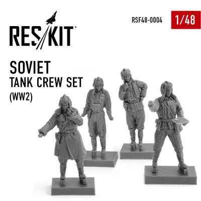 RSF48-0004 1/48 Soviet tank crew set (WW2) 1/48