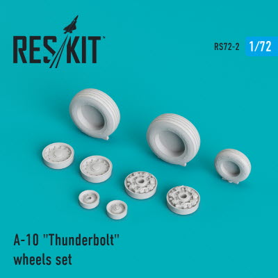 RS72-0002 1/72 A-10 \"Thunderbolt\" wheels set (weighted) (1/72)