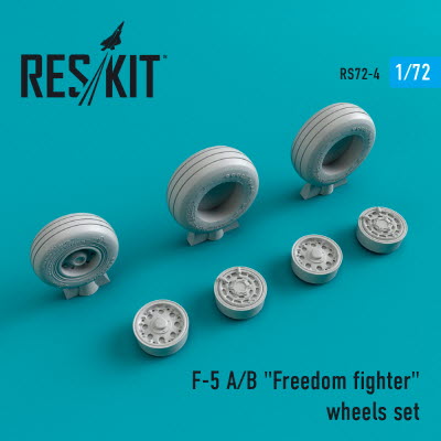 RS72-0004 1/72 F-5 (A,B) \"Freedom fighter\" wheels set (1/72)