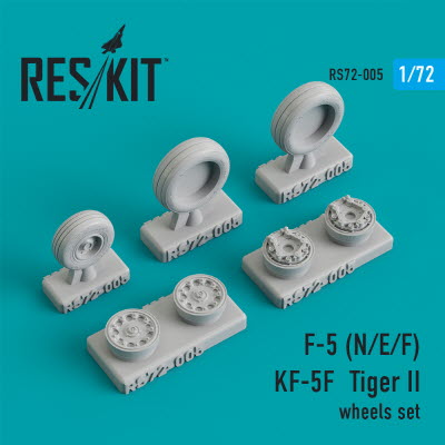 RS72-0005 1/72 F-5 (N,E,F)/KF-5F \"Tiger II\" wheels set (1/72)