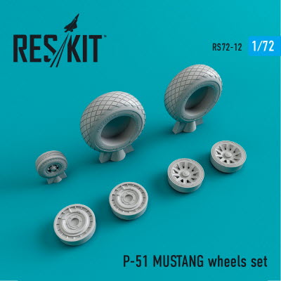RS72-0012 1/72 P-51 \"Mustang\" wheels set (1/72)