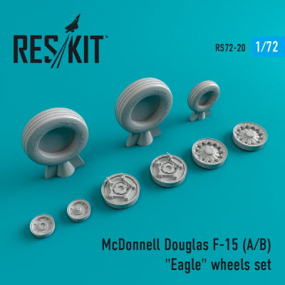 [사전 예약] RS72-0020 1/72 F-15 (A,B) "Eagle" wheels set (1/72)