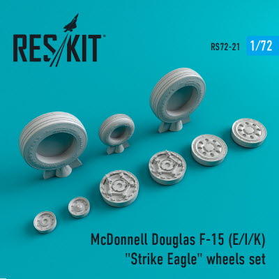 RS72-0021 1/72 F-15 (E,I,K) \"Strike Eagle\" wheels set (1/72)