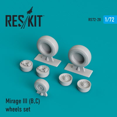[사전 예약] RS72-0028 1/72 Mirage III (B,C) wheels set (1/72)
