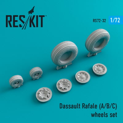 RS72-0032 1/72 Rafale (A,B,C) wheels set (1/72)