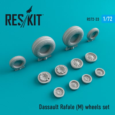 RS72-0033 1/72 Rafale M wheels set (1/72)