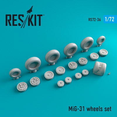 RS72-0036 1/72 MiG-31 wheels set (1/72)