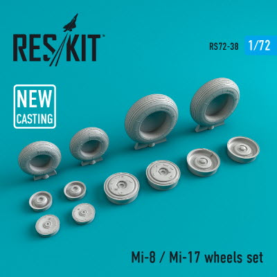RS72-0038 1/72 Mi-8/Mi-17 wheels set (1/72)