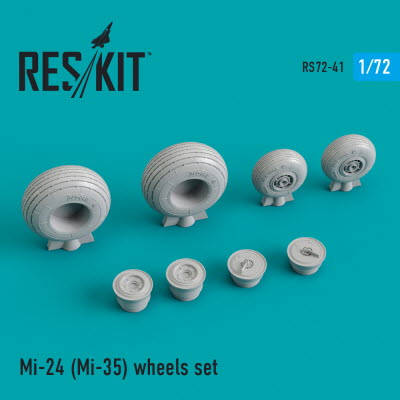 RS72-0041 1/72 Mi-24/Mi-35 wheels set (1/72)