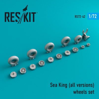 [사전 예약] RS72-0042 1/72 Sea King (all versions) wheels set (1/72)