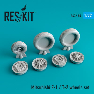 RS72-0055 1/72 Mitsubishi F-1/T-2 wheels set (1/72)