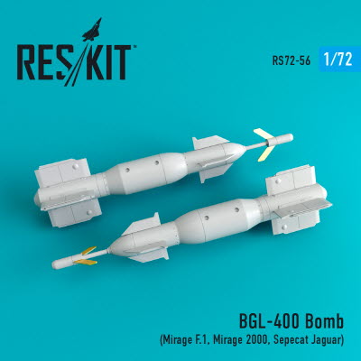 RS72-0056 1/72 BGL-400 bombs (2 pcs) (Mirage F.1, Mirage 2000, Sepecat Jaguar) (1/72)