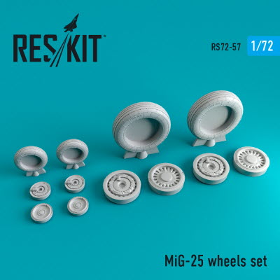 RS72-0057 1/72 MiG-25 (weighted) wheels set (1/72)