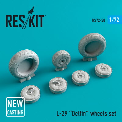 RS72-0058 1/72 L-29 wheels set (1/72)
