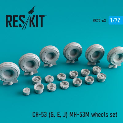 RS72-0063 1/72 CH-53 (G,E,J)/MH-53M wheels set (1/72)