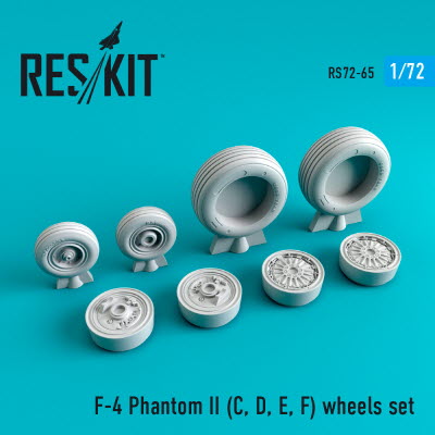 [사전 예약] RS72-0065 1/72 F-4 (C,D,E,F) "Phantom II" wheels set (1/72)