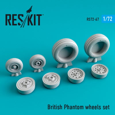 RS72-0067 1/72 British Phantom wheels set (1/72)