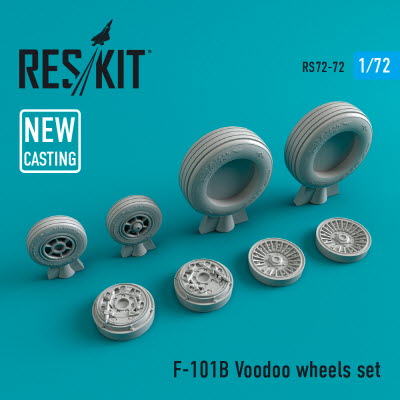 RS72-0072 1/72 F-101B \"Voodoo\" wheels set (1/72)