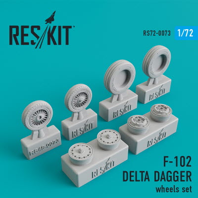 RS72-0073 1/72 F-102 \"Delta Dagger\" wheels set (1/72)