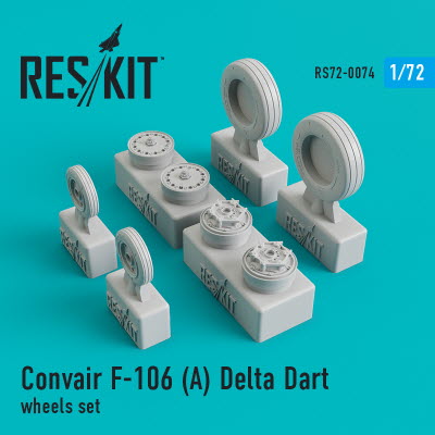 [사전 예약] RS72-0074 1/72 F-106А "Delta Dart" wheels set (1/72)