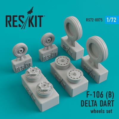 [사전 예약] RS72-0075 1/72 F-106B \"Delta Dart\" wheels set (1/72)